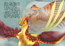 3D數位資源系列：清　康熙款　白地五彩紅龍瓶-QR code 