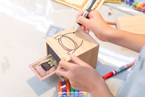 「甲子萬年」主題手作過程示意圖