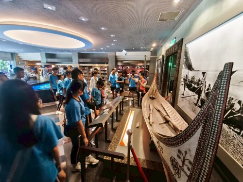 彰化縣大城國中參訪順益台灣原住民博物館