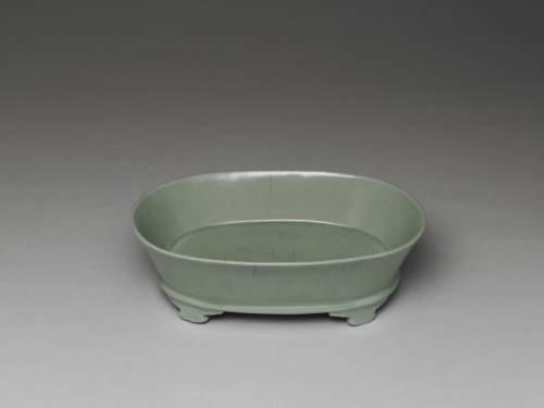 Narcissus basin with celadon glaze Ru ware, Northern Song dynasty, late 11th- early 12th century