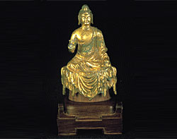 Gilt bronze seated Buddha(open new window)