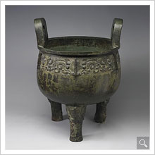 Ding cauldron to Ji from his grandson Late Shang Dynasty (New window)