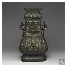 Hu wine vessel of Song Late Western Zhou Dynasty (New window)
