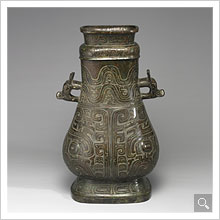 Hu wine vessel of Yin-gou Mid Western Zhou Dynasty (New window)