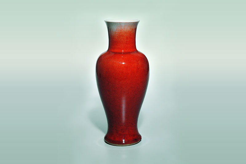 Ruby Red-glazed Vase