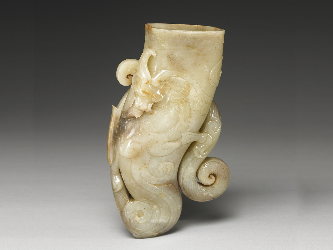 Jade Horn-shaped Cup