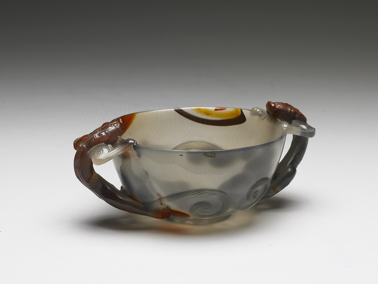 Agate Cup with double handles