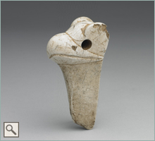 White stone Eagle Staff Pommel (New window)