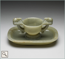 Jade Cup and Saucer (New window)