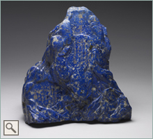 Lapis Lazuli carving in mountain style (New window)
